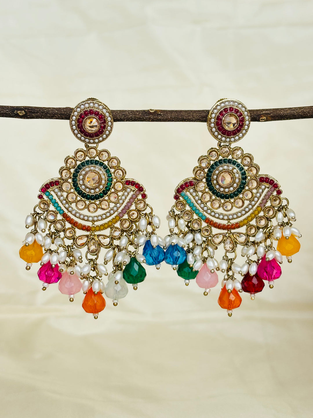 Multicoloured Ashik Earrings