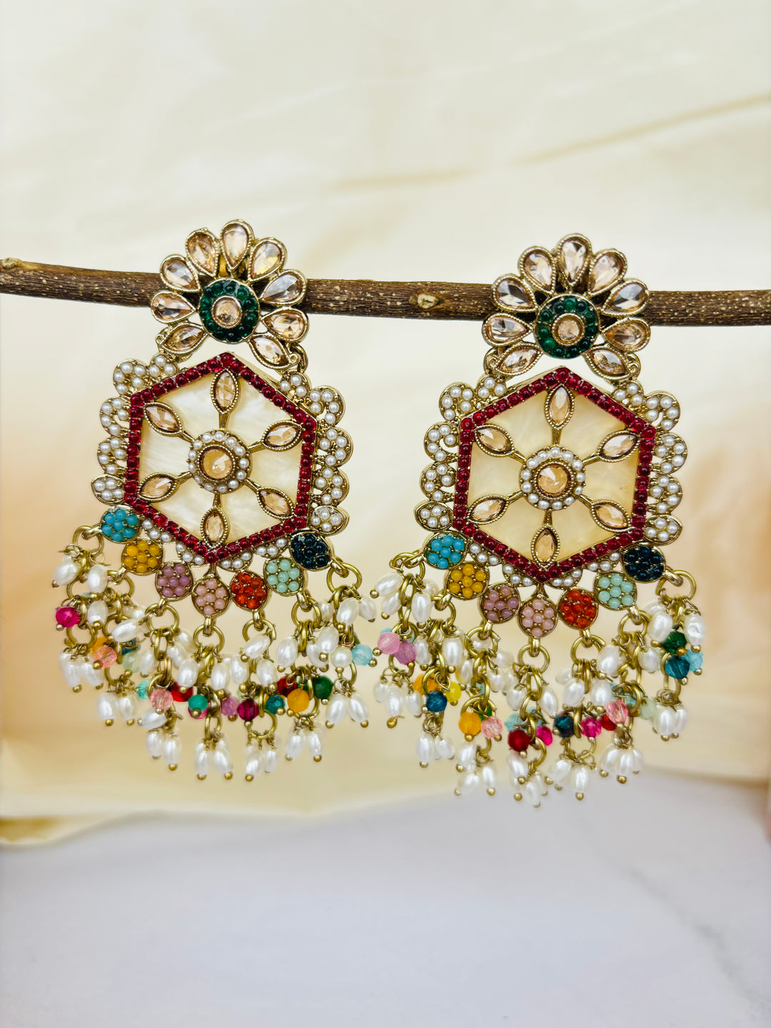 Multicoloured Rangeela Earrings