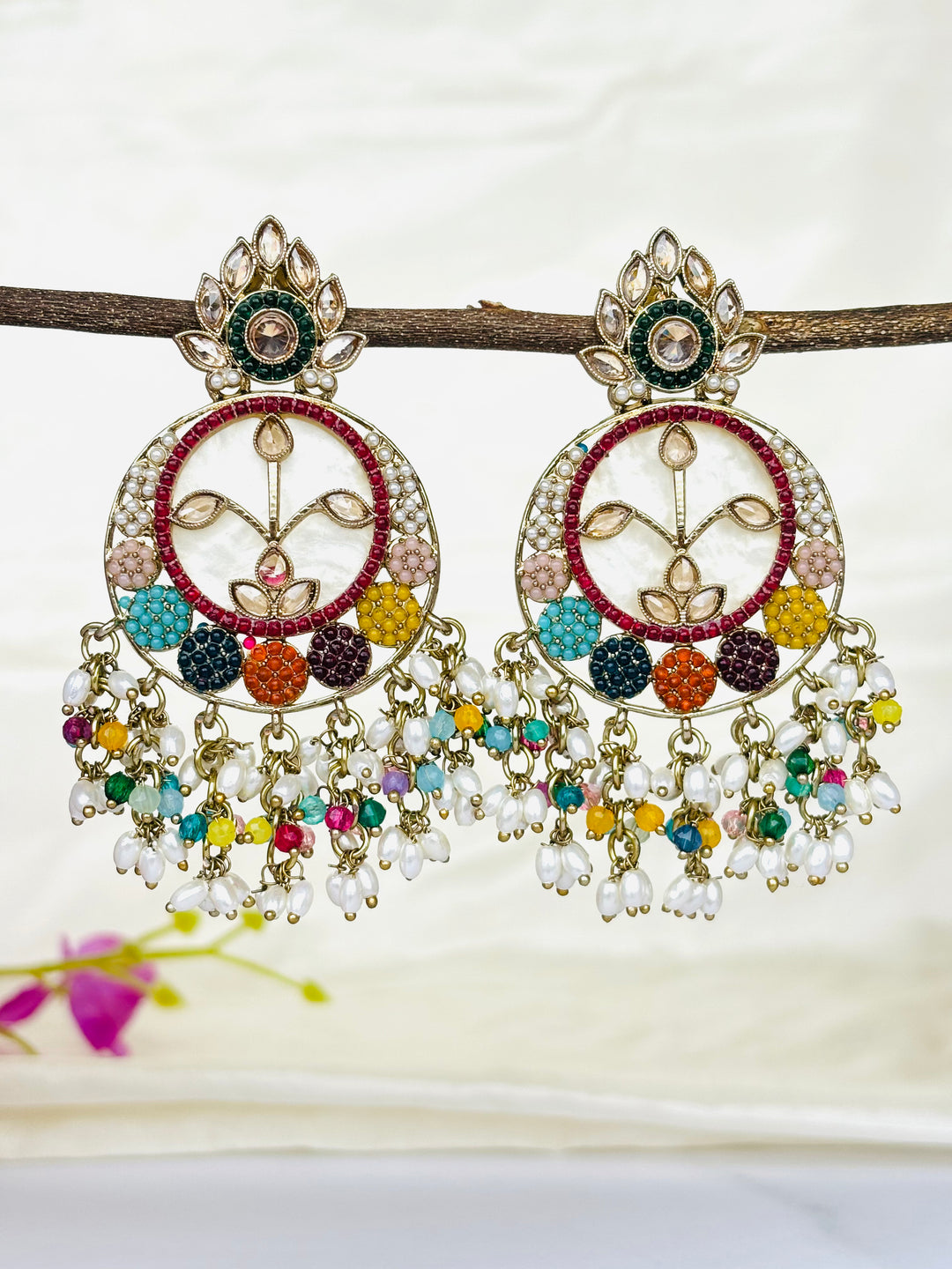 Multicoloured Rangeela Earrings