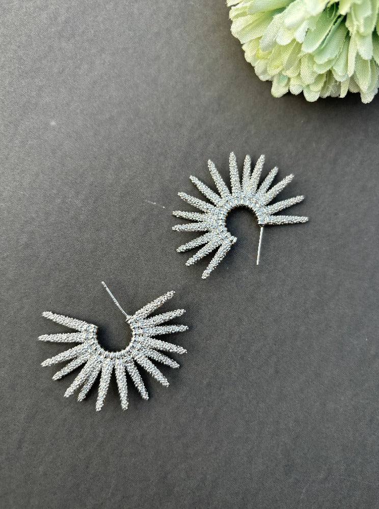Silver Hoops