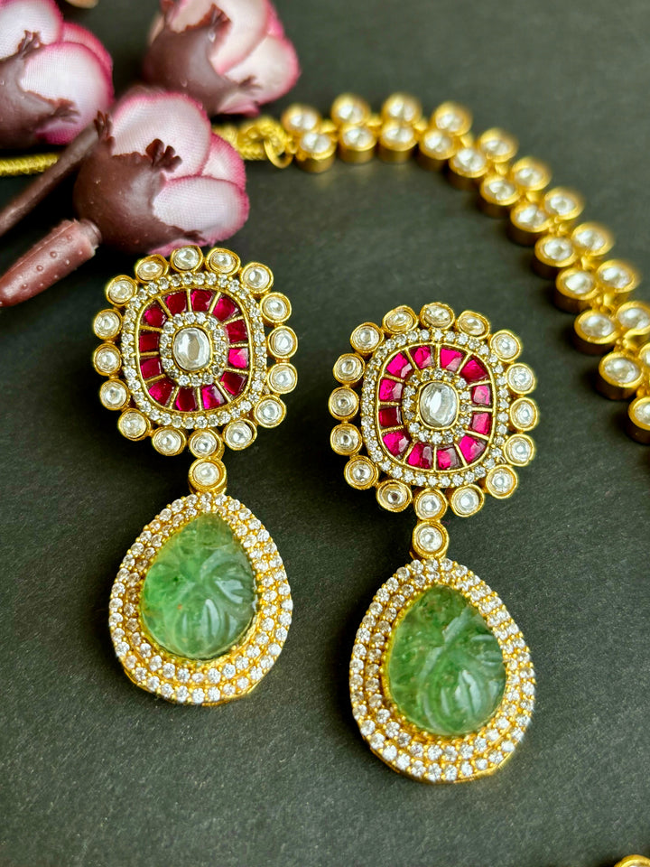 Mint Kundan Kemp Set