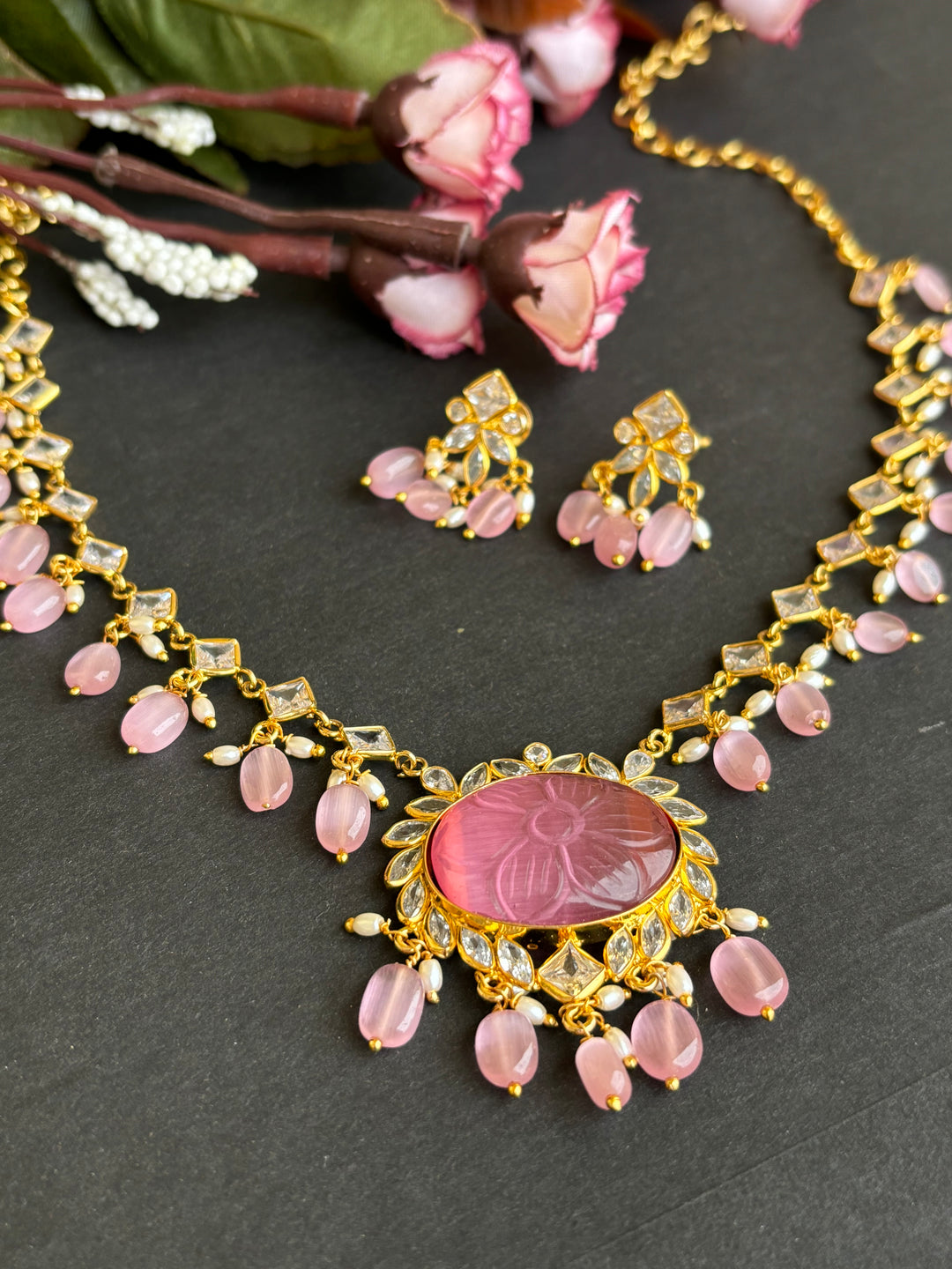 Baby Pink Beads Set