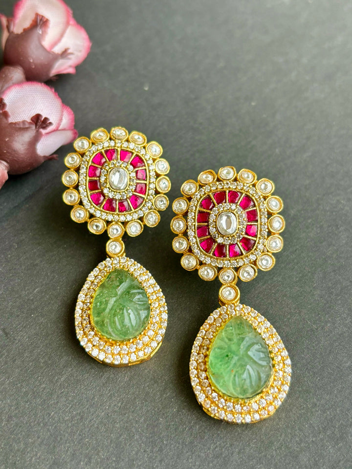 Mint Kundan Kemp Set