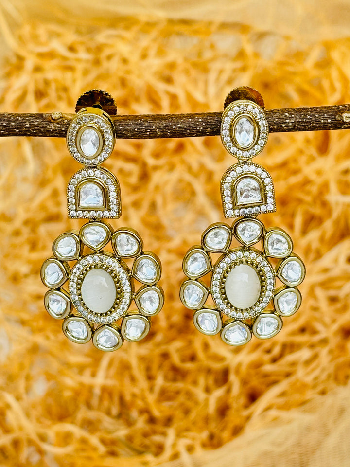 Ivory Polki Earrings