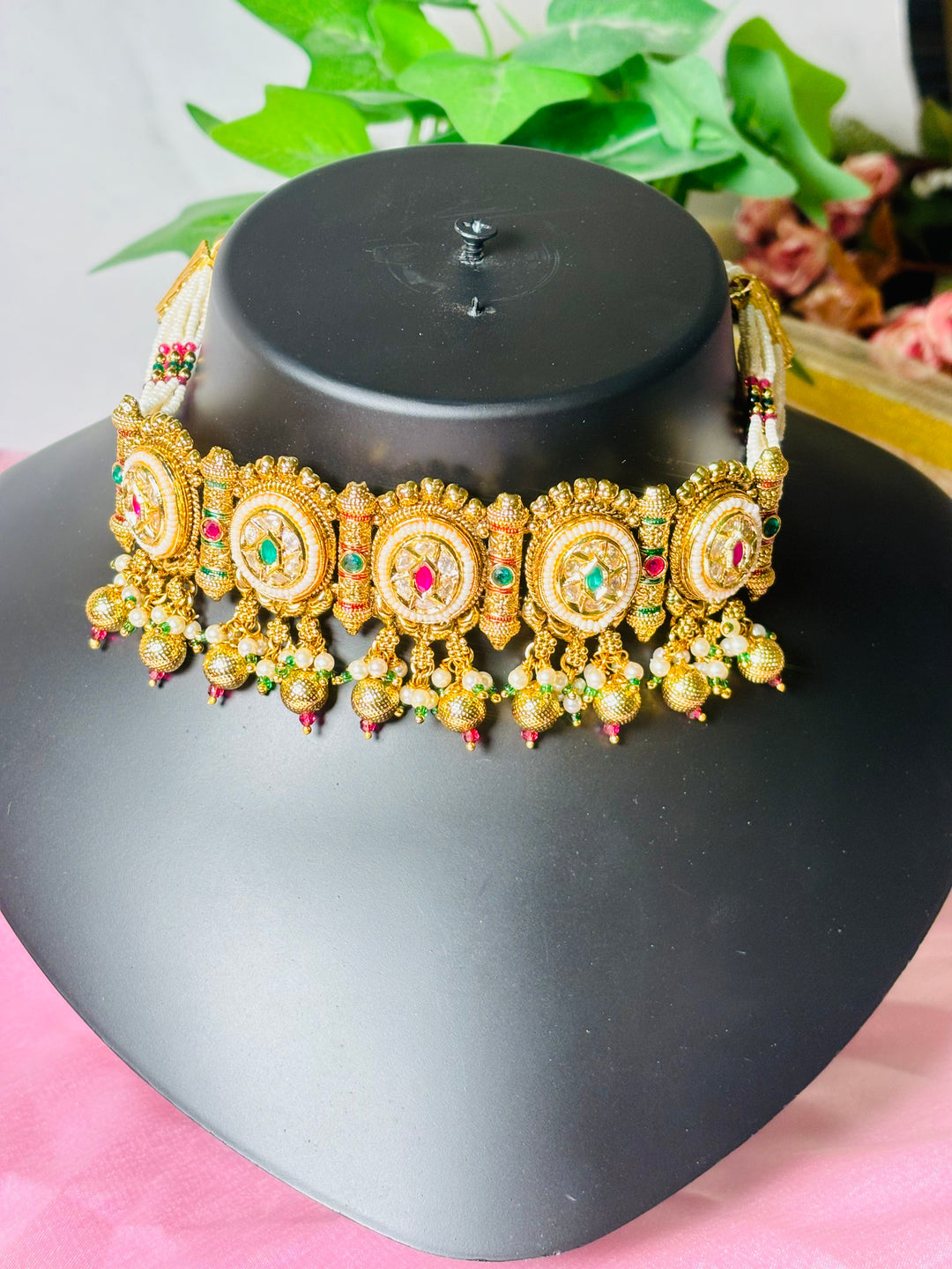 Antique Jadau Kundan Choker Set