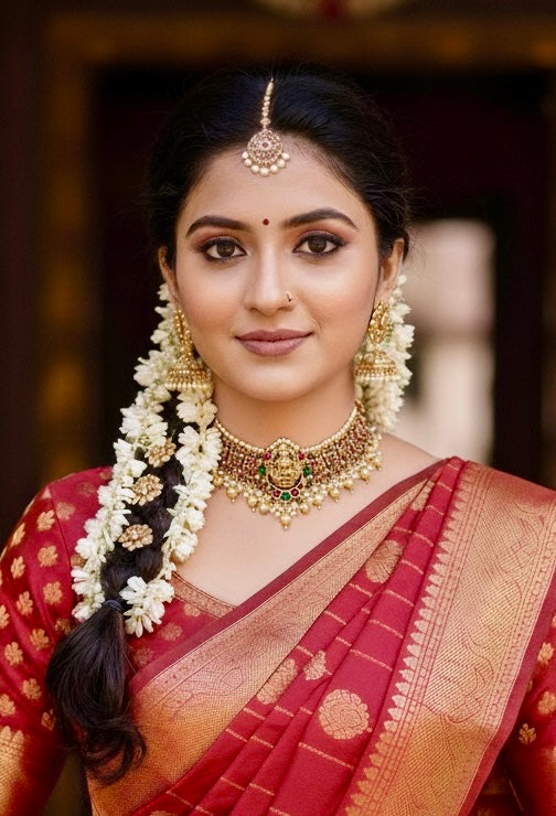 Jadau Kundan Matt Choker Set