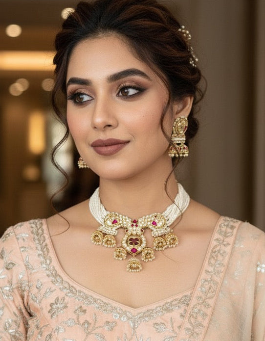 Jhumki Choker Set