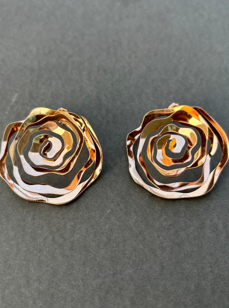 Rose gold Western wear earrings