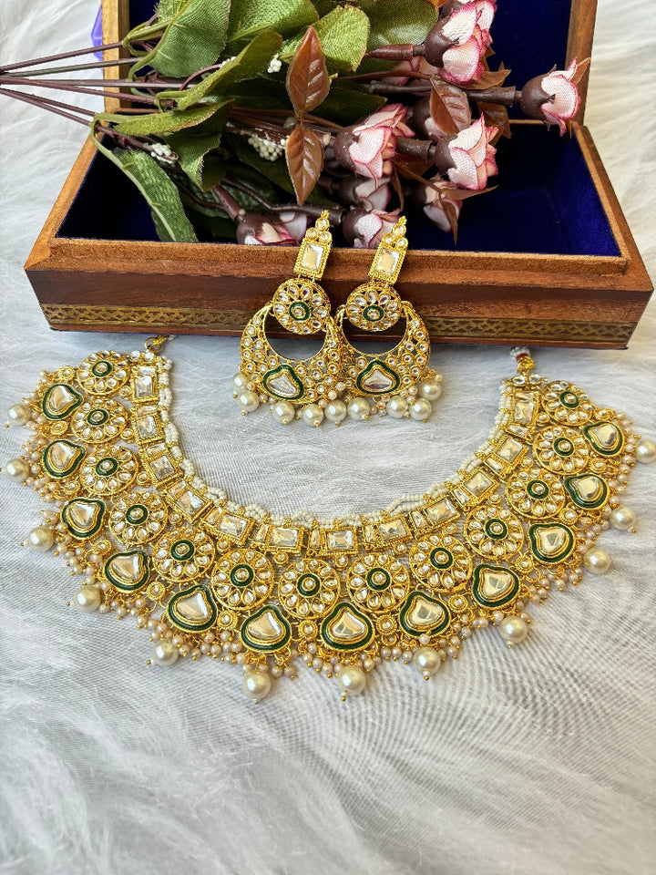 Pearl Jodha Kundan Necklace