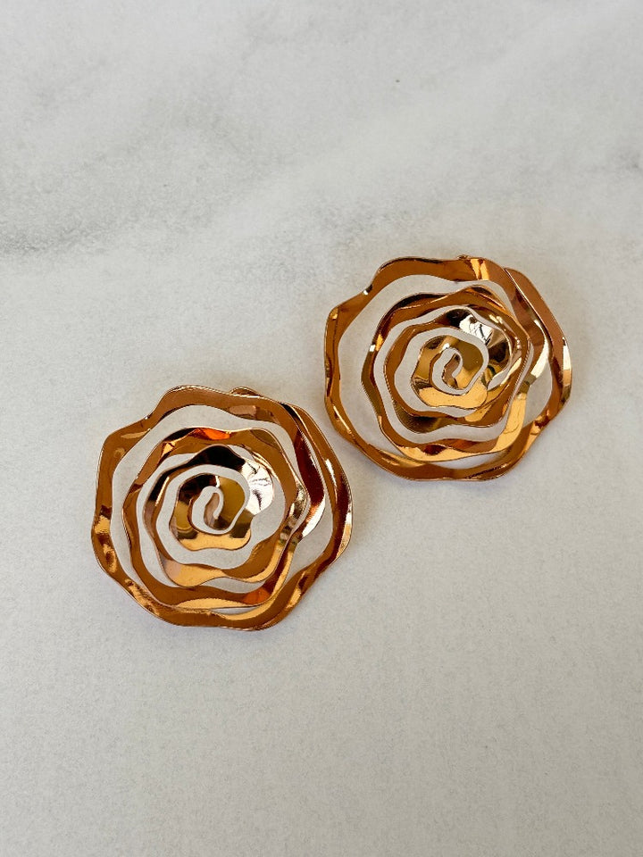 Rose gold Western wear earrings