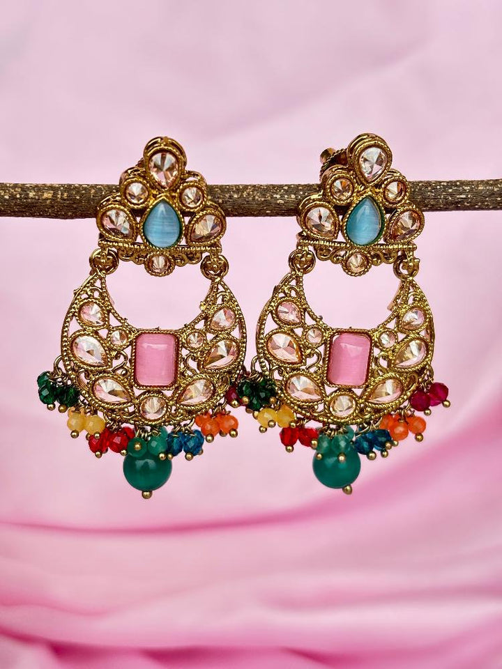 Multi coloured AD Chandbalis